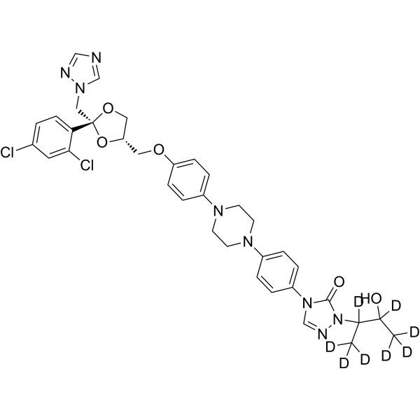(2R,4S)-Hydroxy Itraconazole-d8 ((2R,4S)-R-63373-d8) 1217516-26-1